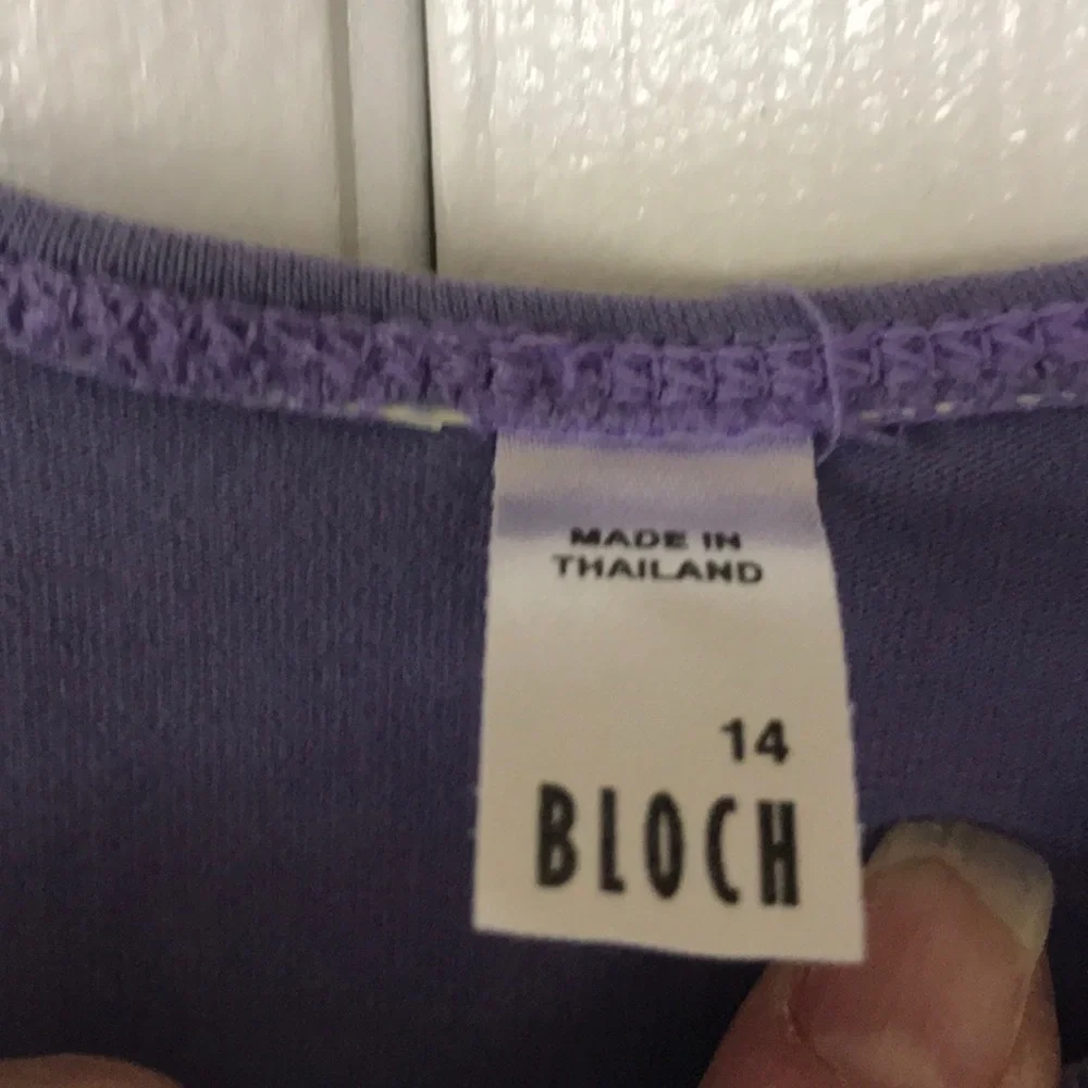 Lavender bodysuit by Bloch, size 14